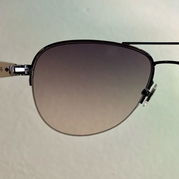 FOSSIL FOS3062/S-0CMTH AVIATOR SUNGLASSES-RUTHENIUM NUDE/GREEN ORANGE - Picture 9 of 13